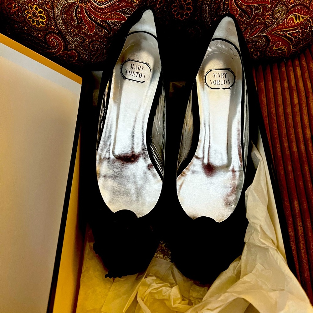 Mary Norton evening shoes with box. Never worn